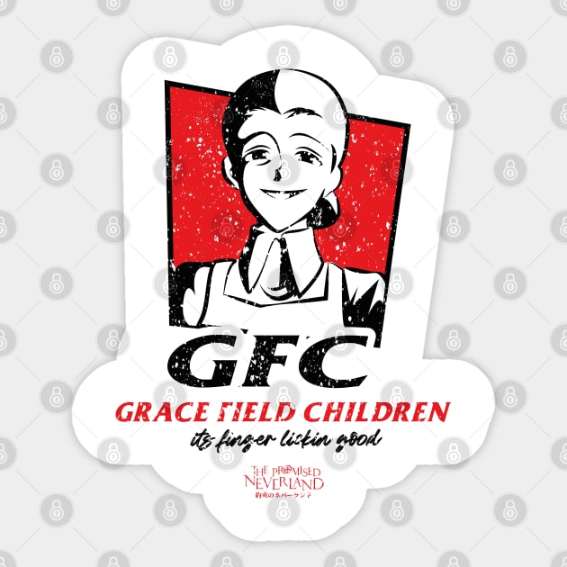 THE PROMISED NEVERLAND: GRACE FIELD CHILDREN (GRUNGE STYLE) Sticker by FunGangStore